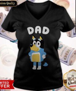 Hot Bluey Dad V-neck