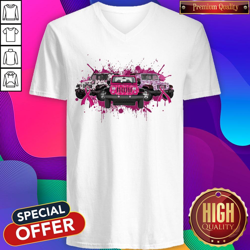 Official Breast Cancer Awareness Car Ribbon Shirt - Image 2