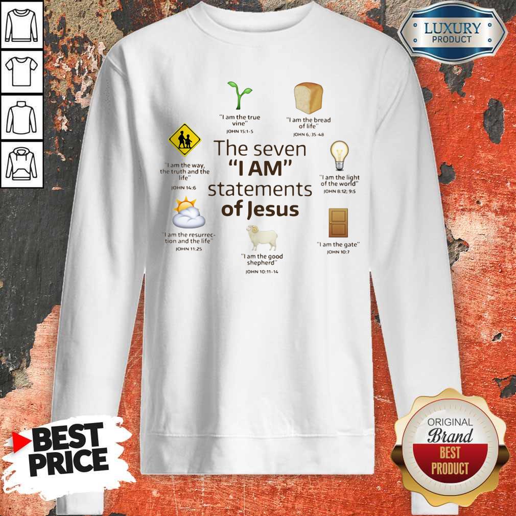 Original The Seven I Am Statements Of Jesus Shirt - Image 4