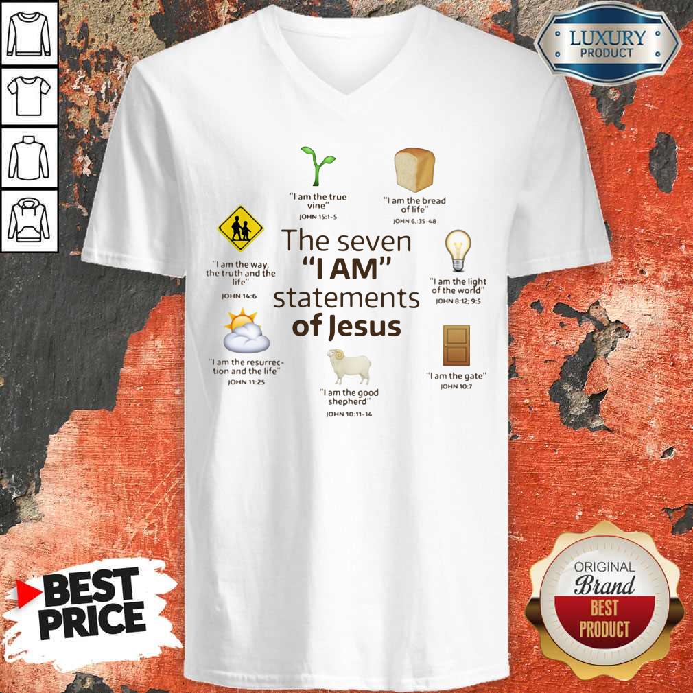 Original The Seven I Am Statements Of Jesus Shirt - Image 2
