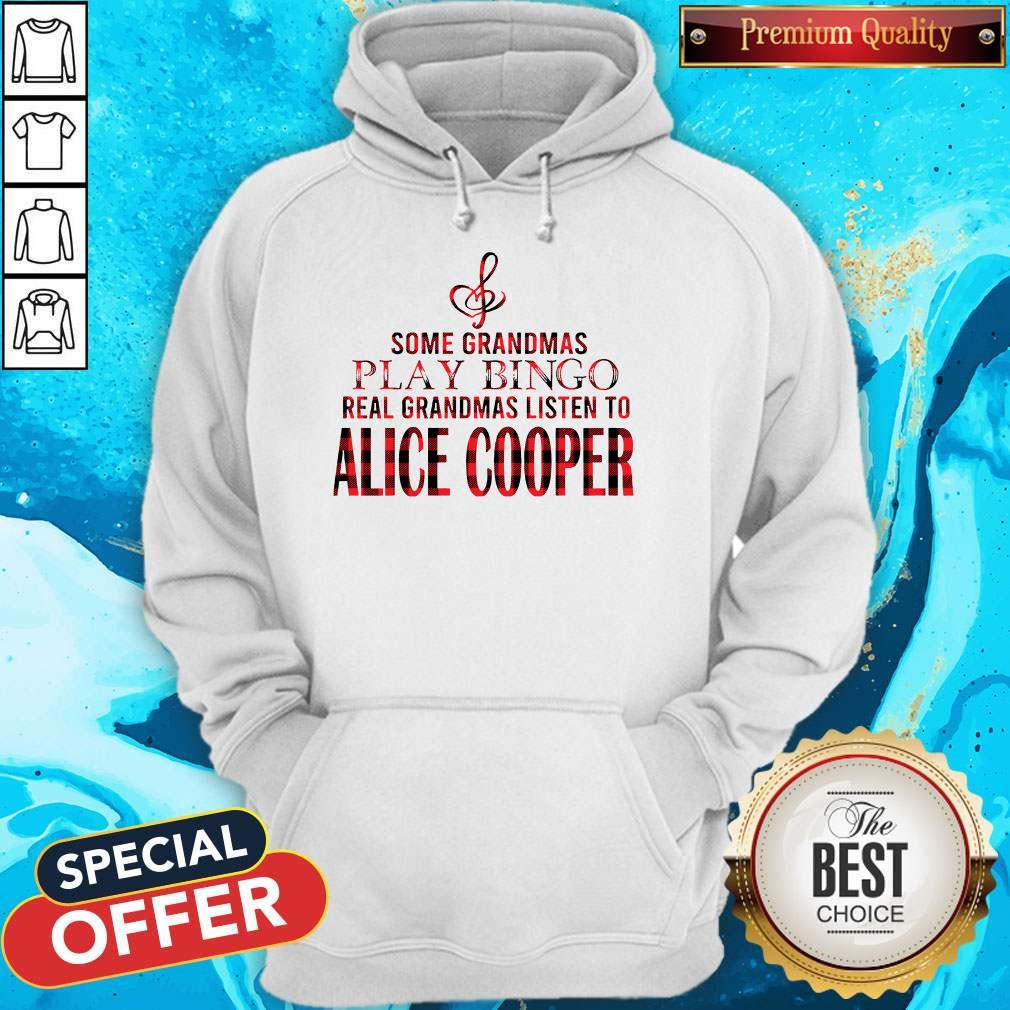 Some Grandmas Play Bingo Real Grandmas Listen To Alice Cooper Shirt - Image 5