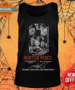 8 Hunter Pence San Francisco Giants 2012 2018 2020 Signature Thank You For The Memories Tank Top