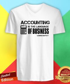 Accounting Is The Language Of Business Warren Buffett V-neck