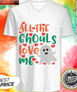 All The Cute Ghouls Love Me Halloween Day V-neck