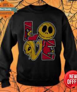 Arizona Cardinals Jack Skellington And Sally Love Sweatshirt