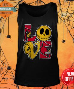 Arizona Cardinals Jack Skellington And Sally Love Tank Top