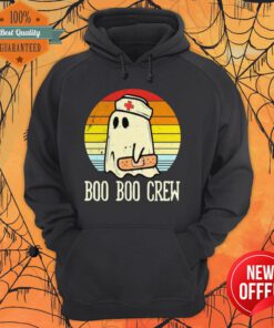 Boo Boo Crew Ghost Nurse Retro Halloween Vintage 2020 Hoodie