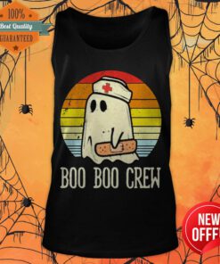 Boo Boo Crew Ghost Nurse Retro Halloween Vintage 2020 Tank Top
