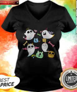 Cute Boo Little Cute Ghost Perfect This Halloween V-neck