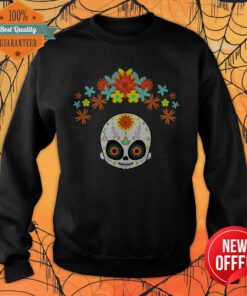 Cute Sugar Skulls Day Of The Dead Dia De Muertos Sweatshirt
