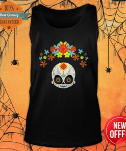 Cute Sugar Skulls Day Of The Dead Dia De Muertos Tank Top