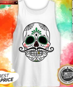 Day Of The Dead Fashion Sugar Skull Flower Crown Halloween Tank Top