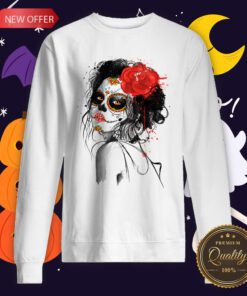 Dia De Los Muertos Day Of The Dead Sugar Skull Girl Sweatshirt