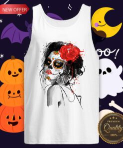 Dia De Los Muertos Day Of The Dead Sugar Skull Girl Tank Top