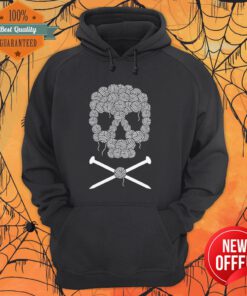 Funny Sugar Skull For Knitters Day Of The Dead Hoodie