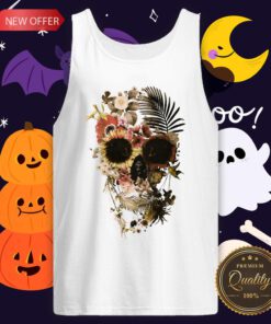 Garden Sugar Skull Day Of The Dead Tank Top