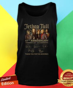 Jethro Tull 47th Anniversary 1967 2014 Thank You For The Memories Signatures Tank Top