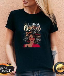 Libra Queen Beautiful Dope Black Women V-neck