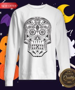 Machine Sugar Skull Day Of The Dead Muertos Sweatshirt