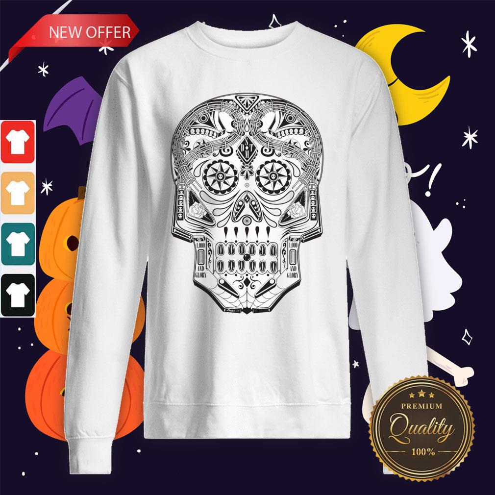 Machine Sugar Skull Day Of The Dead Muertos Sweatshirt