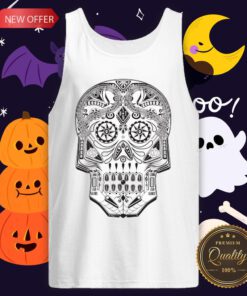 Machine Sugar Skull Day Of The Dead Muertos Tank Top
