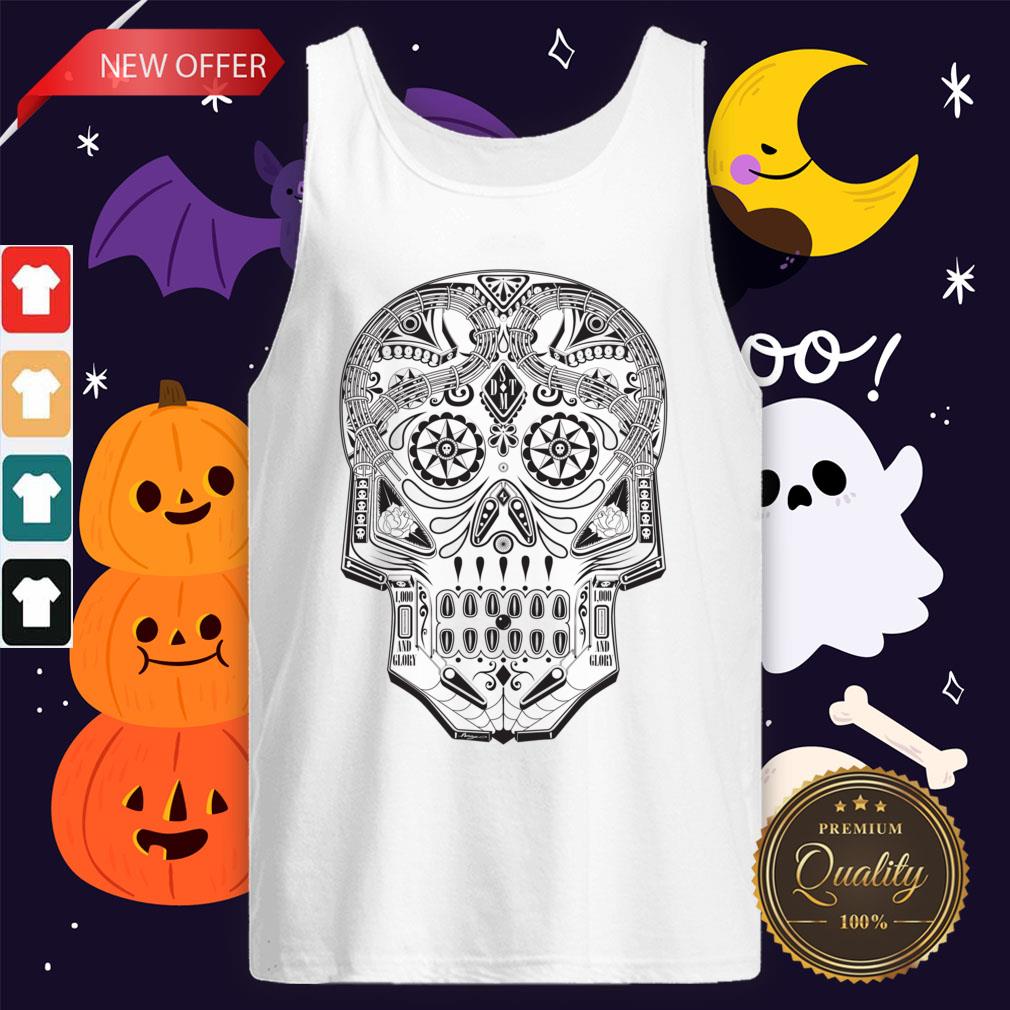 Machine Sugar Skull Day Of The Dead Muertos Tank Top