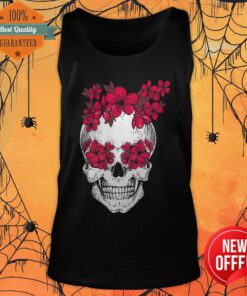 Mexican Skull Flower Lover Florist Cinco De Mayo Day Dead Tank Top
