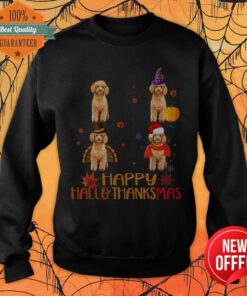 Nice Poodle Happy Hallothanksmas Sweatshirt