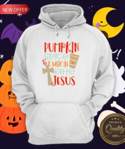 Nice Pumpkin Spice And Latte Jesus Hoodie