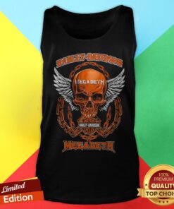 Nice Skull Motor Harley Davidson Cycles Megadeth Tank Top