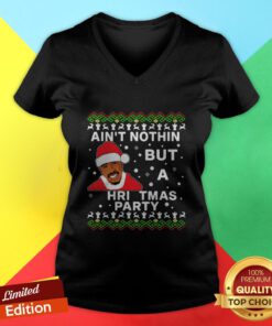 Nice Tupac Ain’t Nothin But A Christmas Party V-neck