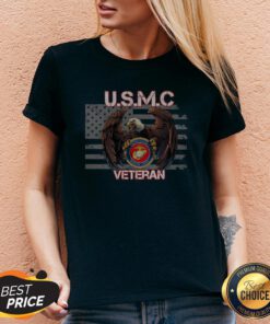Nice United States Marine Corps USMC Veteran V-neck