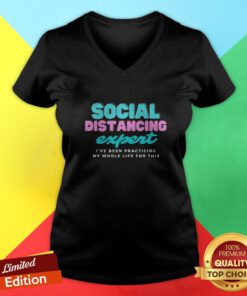 Official Social Distancing Expert V-neck