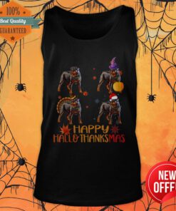 Pretty Rottweiler Happy Hallothanksmas Tank Top