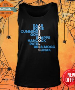 Raab Boris Cummings Gove Shapps Hancock Patel Reesmogg Sunak Tank Top
