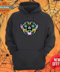 Rottweiler Day Of The Dead Sugar Skull Dog Hoodie