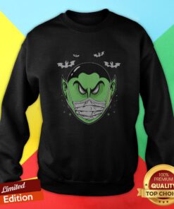 Scary Dracula Head Funny Halloween Costume Vampire Count Sweatshirt