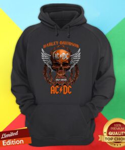 Skull Motor Harley Davidson Cycles AC DC Hoodie