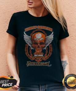 Skull Motor Harley Davidson Cycles Fleetwood Mac V-neck