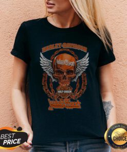 Skull Motor Harley Davidson Cycles Judas Priest V-neck