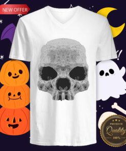 Skulls Simple Day Of The Dead Dia De Muertos V-neck