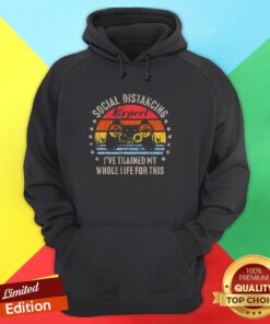 Social Distancing Expert Video Gamer Gaming Vintage Gift Hoodie