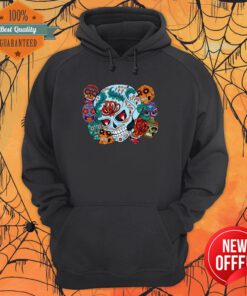 Sugar Skull Collage Dia De Muertos Day Of The Dead Hoodie