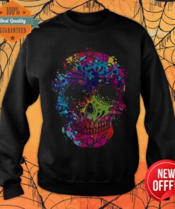 Sugar Skull Colorful Day Of The Dead Dia De Los Muertos Sweatshirt