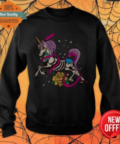 Sugar Skull Day Of The Dead Unicorn Horse Dia De Los Muertos Sweatshirt