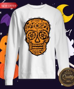 Sugar Skull SF Halloween Day Of The Dead Muertos Sweatshirt