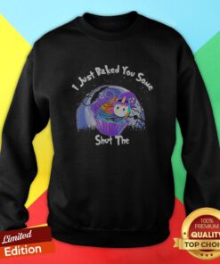 Unicorn Just Baked You Some Shut The Fucupcakes Halloween Sweatshirt