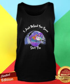 Unicorn Just Baked You Some Shut The Fucupcakes Halloween Tank Top