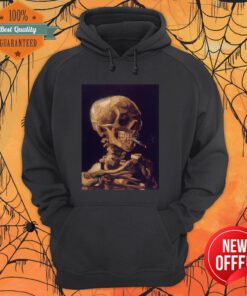 Vincent Van Gogh's Skull With A Burning Cigarette Hoodie