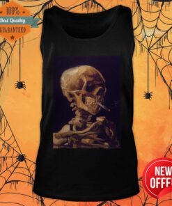 Vincent Van Gogh's Skull With A Burning Cigarette Tank Top